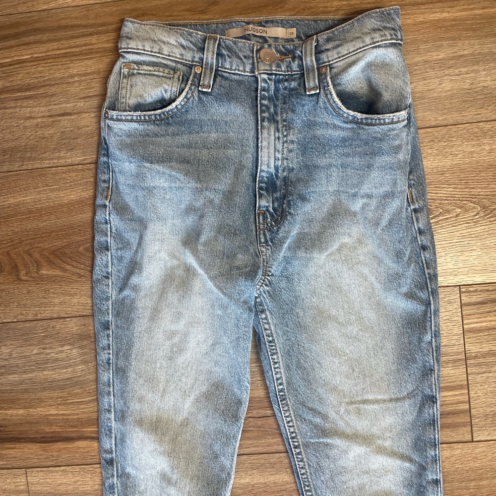 Hudson Centerfold Extreme High-Rise Super Skinny Ankle Jeans "Peacemaker" wash - Picture 5 of 13